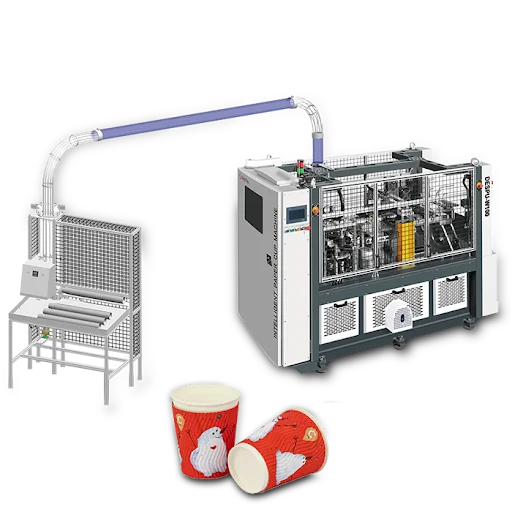 آلة صناعة الأكواب الورقية 120 كوب في الدقيقة