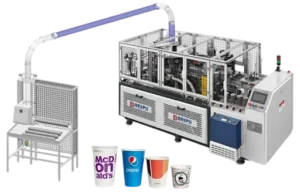 آلة صناعة الأكواب الورقية 150 كوب في الدقيقة