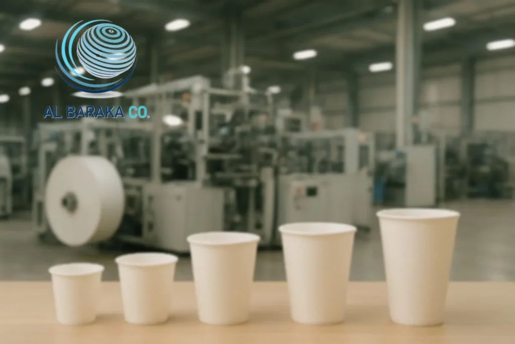 طن واحد من ورق الأكواب يصنع كم كوب