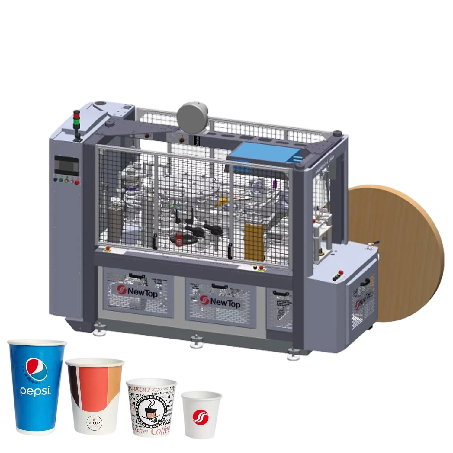 ماكينة تصنيع الاكواب الورقية نيوتوب 110-140 كوب في الدقيقة